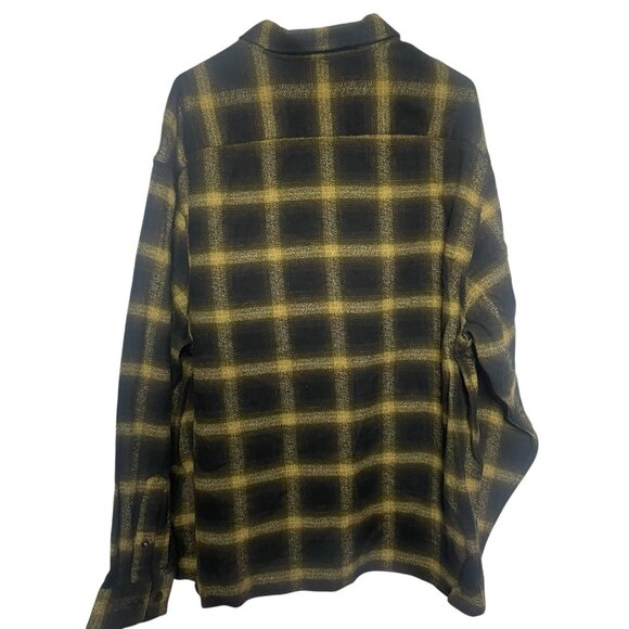 Banana Republic Shirt Mens XL Brown Plaid Flannel Button Up Long Sleeve New - Picture 3 of 8